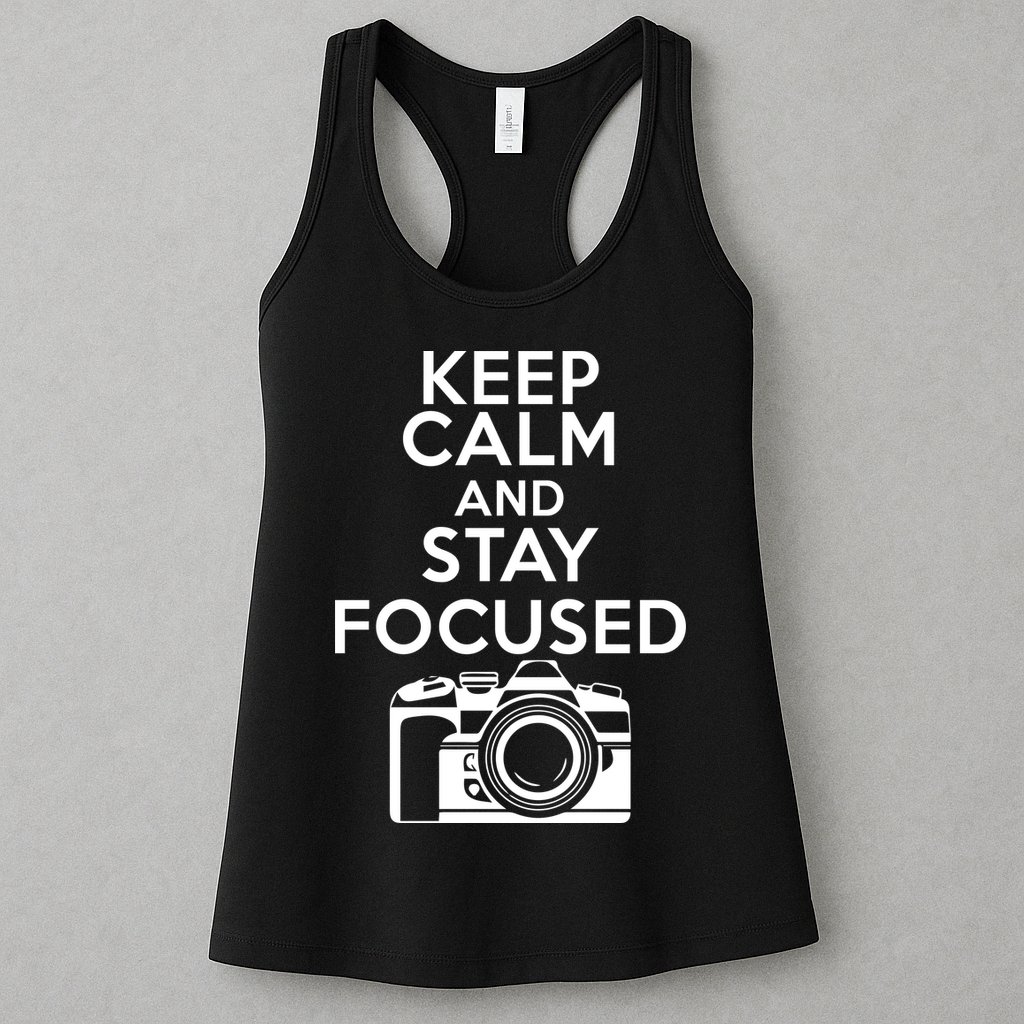 Keep Calm And Stay Focus Womens Tank Top