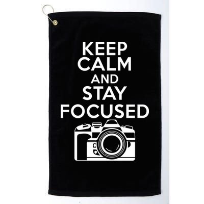 Keep Calm And Stay Focus Golf Towel