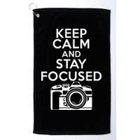 Keep Calm And Stay Focus Golf Towel