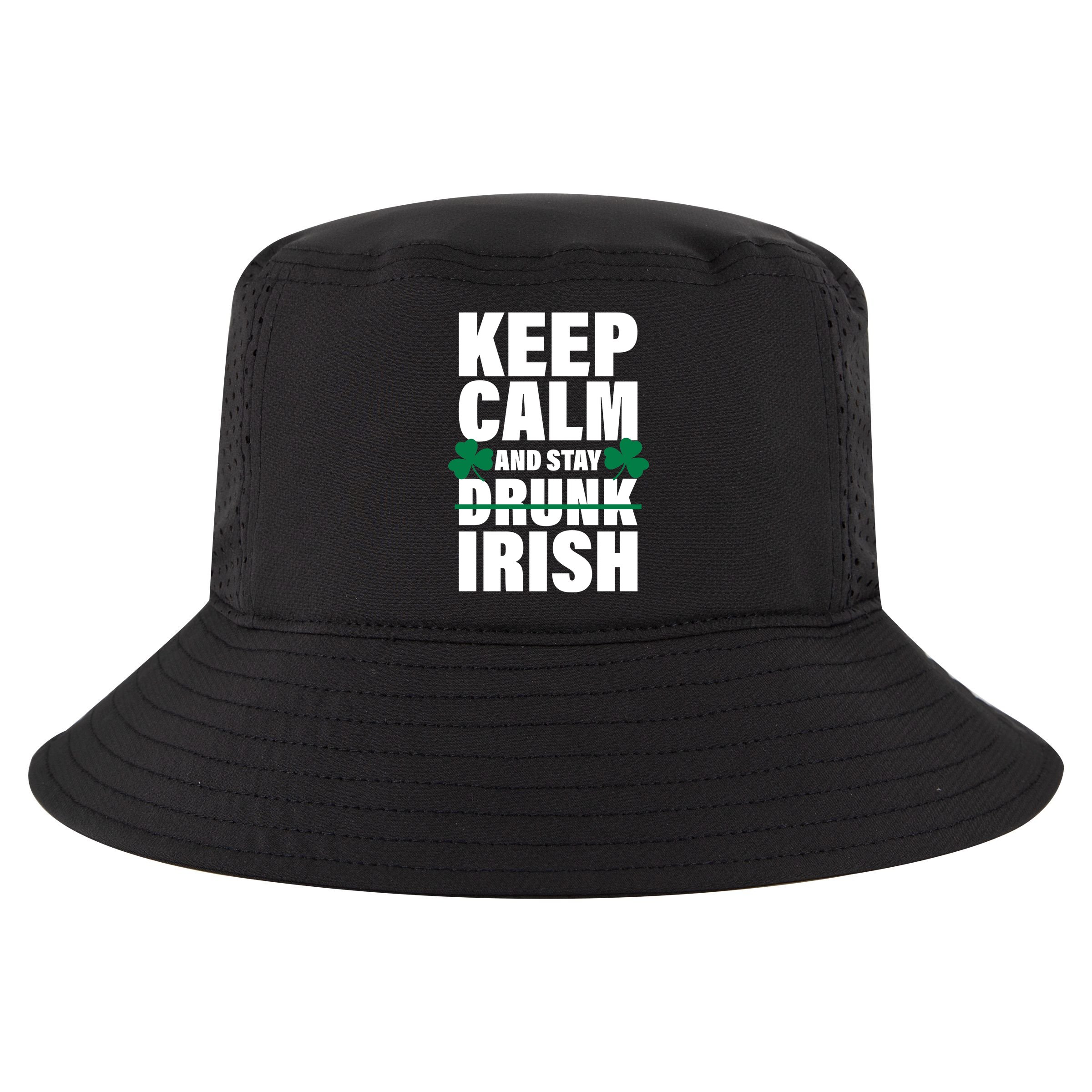 Keep Calm And Stay Irish Cool Comfort Performance Bucket Hat