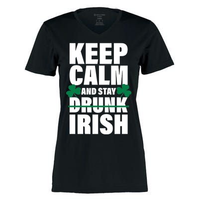 Keep Calm And Stay Irish Women's Momentum V-Neck T-Shirt