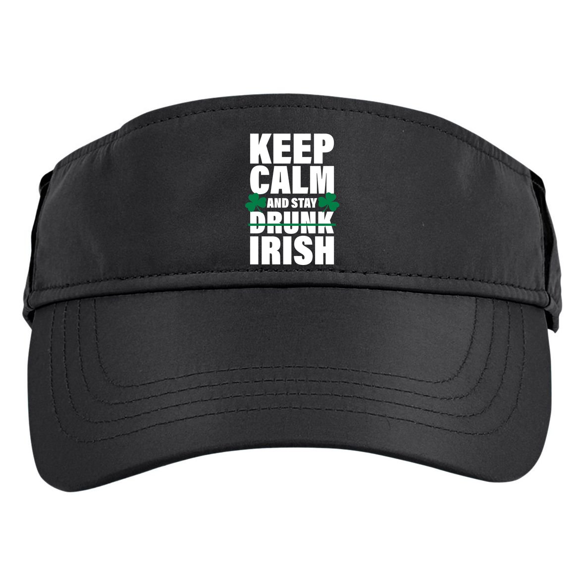 Keep Calm And Stay Irish Adult Drive Performance Visor