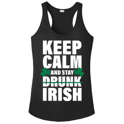 Keep Calm And Stay Irish Ladies PosiCharge Competitor Racerback Tank