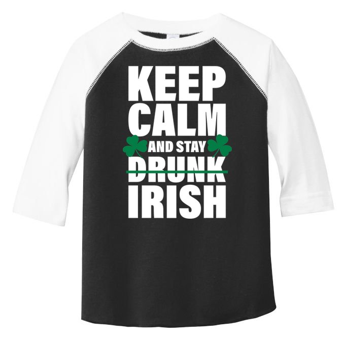 Keep Calm And Stay Irish Toddler Fine Jersey T-Shirt