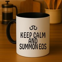 Keep Calm And Summon Eos FF14 Scholar Mug