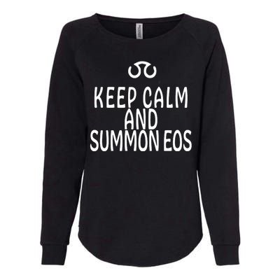 Keep Calm And Summon Eos FF14 Scholar Womens California Wash Sweatshirt