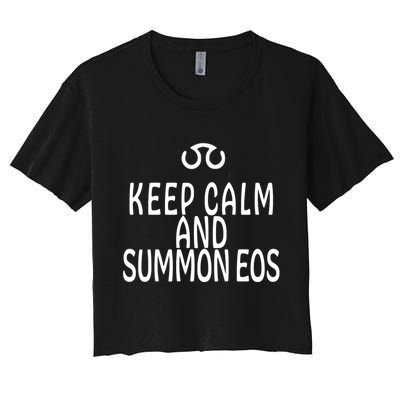 Keep Calm And Summon Eos FF14 Scholar Crop Top