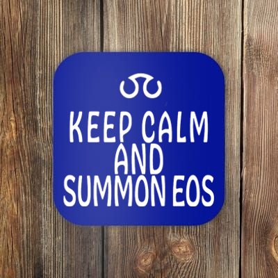 Keep Calm And Summon Eos FF14 Scholar Coaster