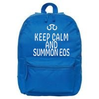 Keep Calm And Summon Eos FF14 Scholar 16 in Basic Backpack