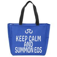 Keep Calm And Summon Eos FF14 Scholar Zip Tote Bag