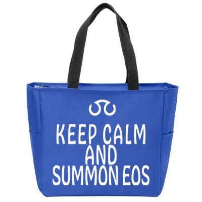 Keep Calm And Summon Eos FF14 Scholar Zip Tote Bag