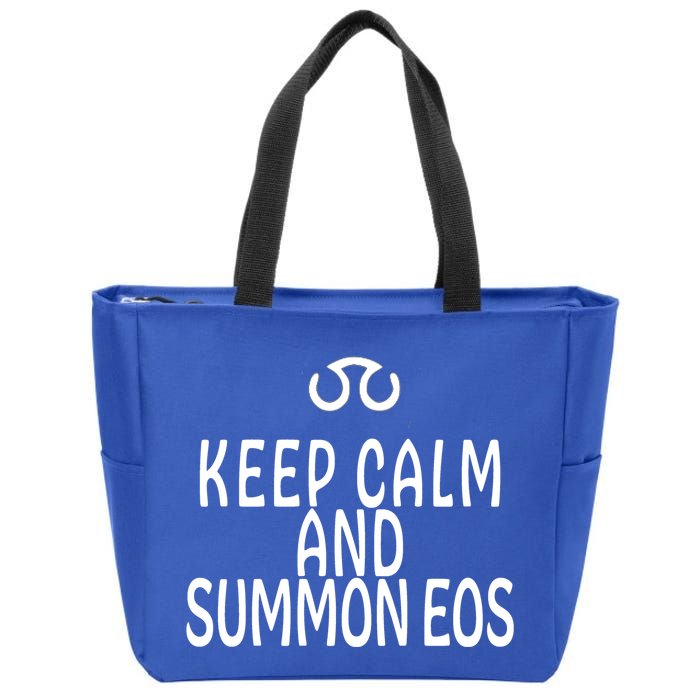 Keep Calm And Summon Eos FF14 Scholar Zip Tote Bag