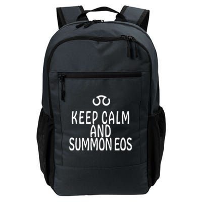 Keep Calm And Summon Eos FF14 Scholar Daily Commute Backpack