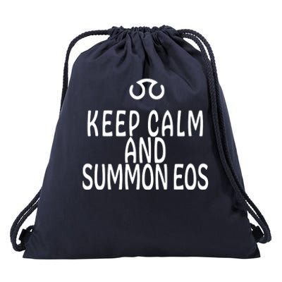 Keep Calm And Summon Eos FF14 Scholar Drawstring Bag