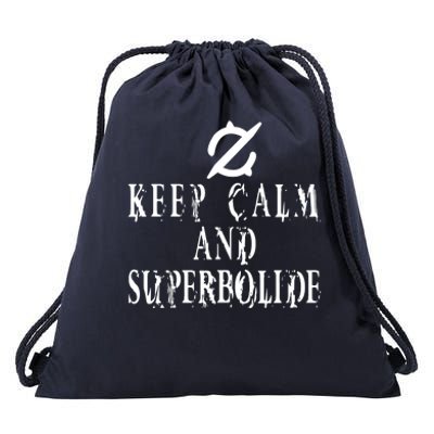 Keep Calm And Superbolide Gunbreaker FF14 Drawstring Bag