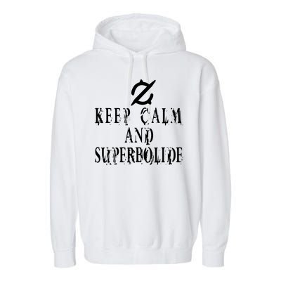 Keep Calm And Superbolide Gunbreaker FF14 Garment-Dyed Fleece Hoodie