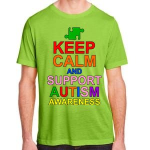 Keep Calm And Support Autism Awareness Adult ChromaSoft Performance T-Shirt