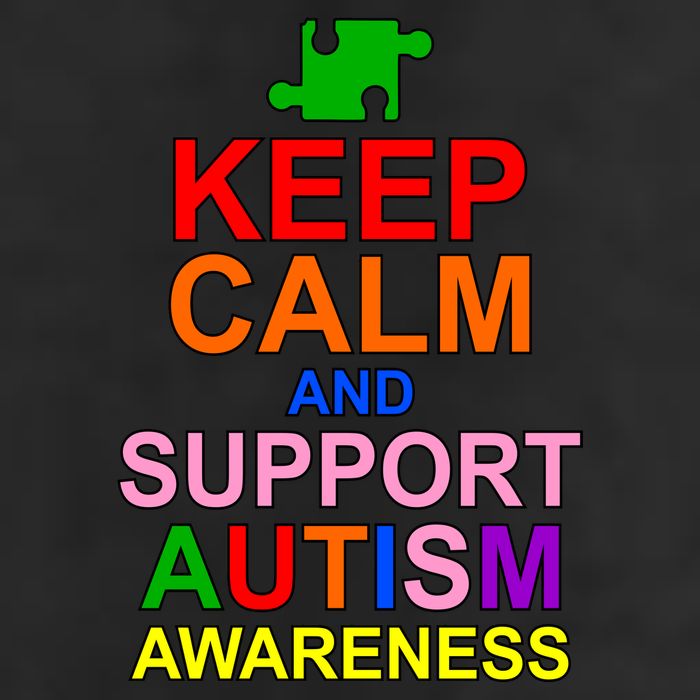 Keep Calm And Support Autism Awareness 7 Panel Mesh Trucker Snapback Hat