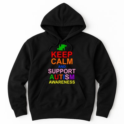 Keep Calm And Support Autism Awareness Hoodie