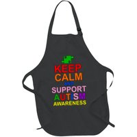 Keep Calm And Support Autism Awareness Apron