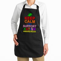 Keep Calm And Support Autism Awareness Apron