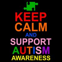 Keep Calm And Support Autism Awareness Backpack