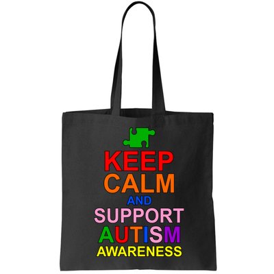 Keep Calm And Support Autism Awareness Bag