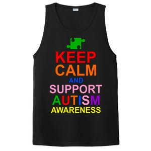 Keep Calm And Support Autism Awareness PosiCharge Competitor Tank