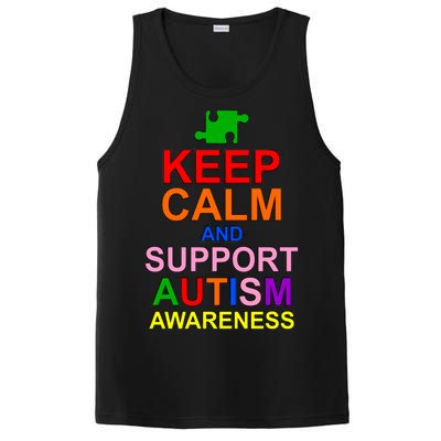 Keep Calm And Support Autism Awareness PosiCharge Competitor Tank