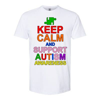 Keep Calm And Support Autism Awareness Softstyle CVC T-Shirt