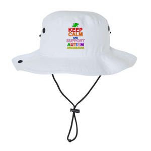 Keep Calm And Support Autism Awareness Legacy Cool Fit Booney Bucket Hat