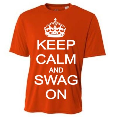 Keep Calm And Swag On Cooling Performance Crew T-Shirt