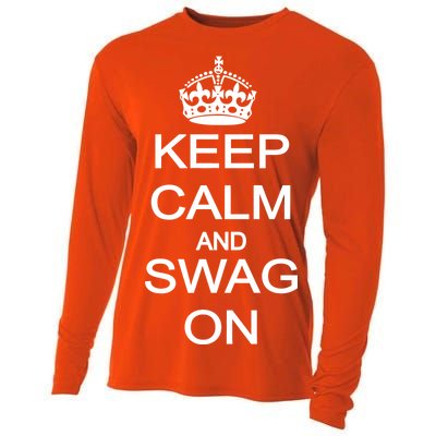 Keep Calm And Swag On Cooling Performance Long Sleeve Crew