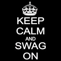 Keep Calm And Swag On Full-Length Apron With Pockets