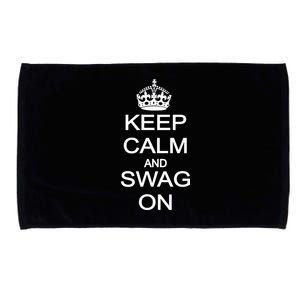 Keep Calm And Swag On Microfiber Hand Towel