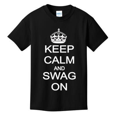 Keep Calm And Swag On Kids T-Shirt