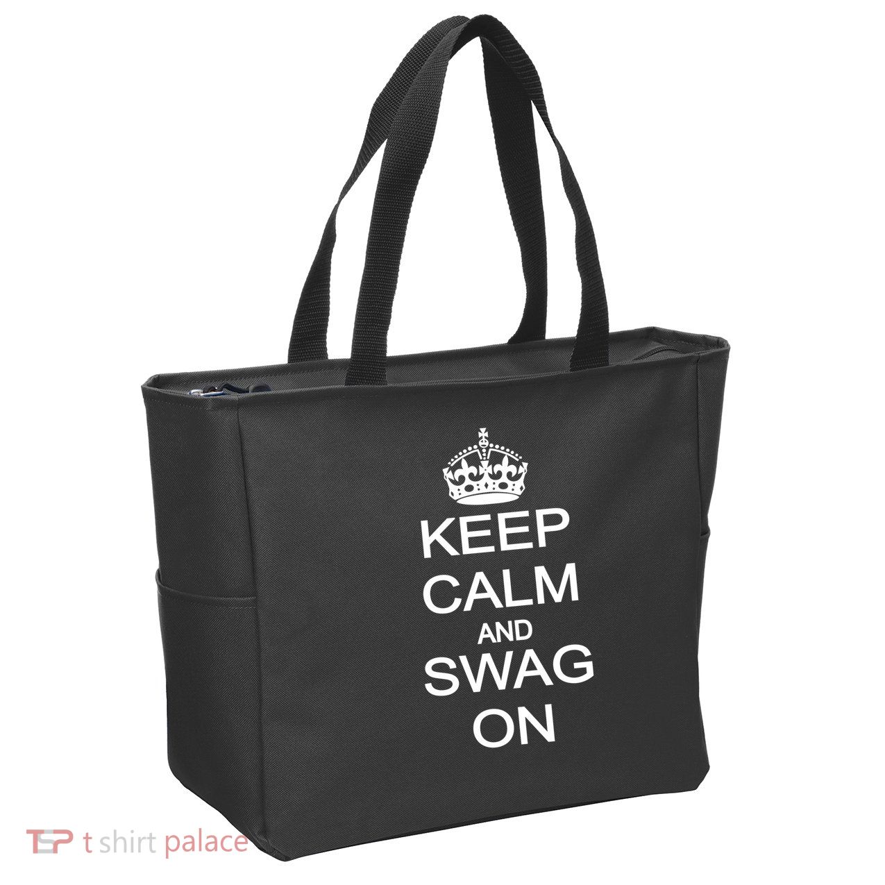 Keep Calm And Swag On Zip Tote Bag