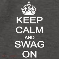 Keep Calm And Swag On Vector Backpack