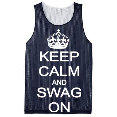 Keep Calm And Swag On Mesh Reversible Basketball Jersey Tank