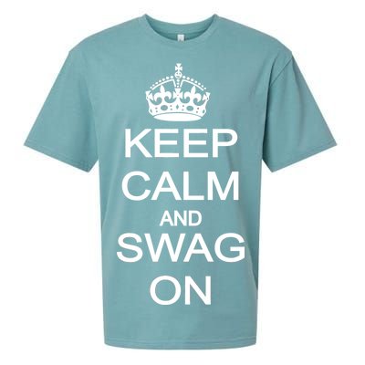 Keep Calm And Swag On Sueded Cloud Jersey T-Shirt