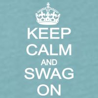 Keep Calm And Swag On Sueded Cloud Jersey T-Shirt