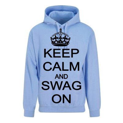 Keep Calm And Swag On Unisex Surf Hoodie