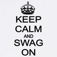 Keep Calm And Swag On Garment-Dyed Sweatshirt