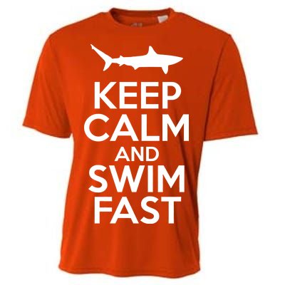 Keep Calm And Swim Fast Cooling Performance Crew T-Shirt