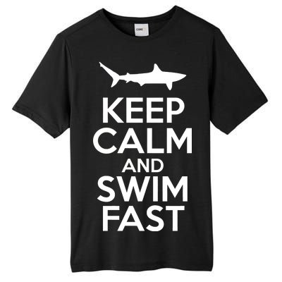 Keep Calm And Swim Fast Tall Fusion ChromaSoft Performance T-Shirt