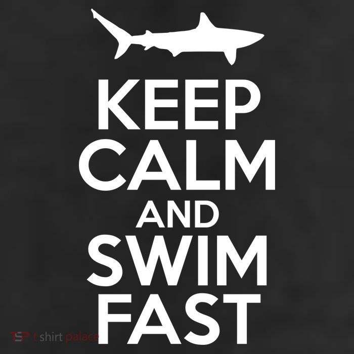 Keep Calm And Swim Fast 11oz C Handle Ceramic Mug