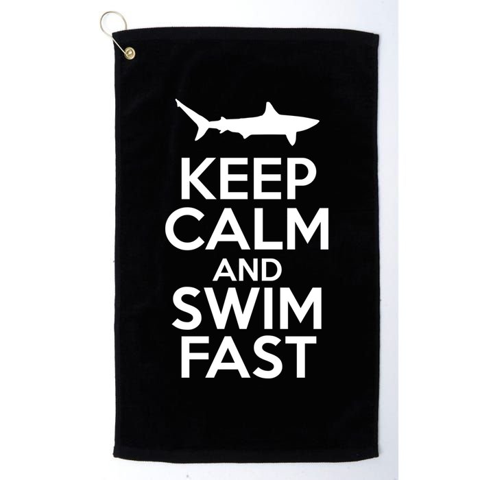 Keep Calm And Swim Fast Golf Towel