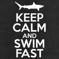 Keep Calm And Swim Fast Golf Towel
