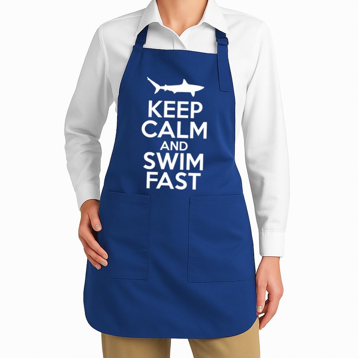 Keep Calm And Swim Fast Apron