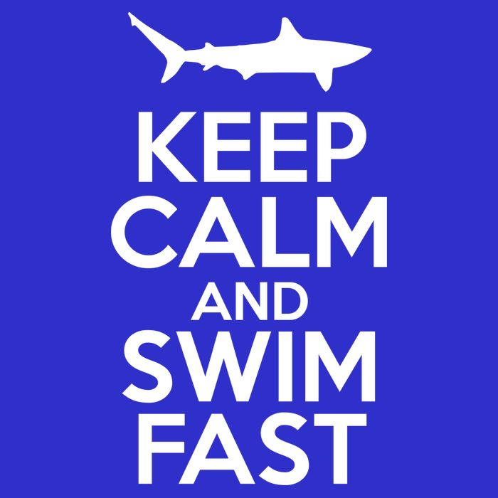 Keep Calm And Swim Fast Apron